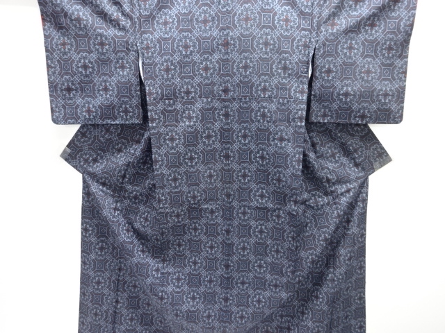 JAPANESE KIMONO / NISHIJIN DENSHO TSUMUGI / WOVEN FLOWER CREST